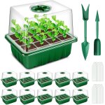 Kalanka - mini serre pour plantes, 10 pièces 120 cellules intérieure plateau semis avec couvercles rehaussés, ... Kalanka - mini serre pour plantes, 10 pièces 120 cellules intérieure plateau semis avec couvercles rehaussés, ...