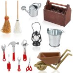 Kalanka - miniature outils accessoires jardin, 13 pi�ces jardinage miniature outils d�coration, mini ...