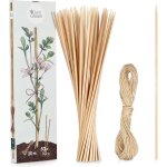 Kalanka - owngrown attache pour plantes: kit de 20m de corde de jute et 50 bâtons de bambou - tuteur ... Kalanka - owngrown attache pour plantes: kit de 20m de corde de jute et 50 bâtons de bambou - tuteur ...