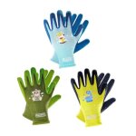 Kalanka - pacific ¿ 3 paires de gants jardinage enfants 2, 3, jusqu�� 5 ans ¿ latex naturel antid�rapant ...