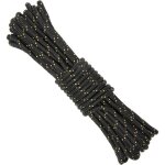 Kalanka - paracorde 8mm noir, 20m corde en nylon epaisseur pour bateau gonflable, linge, d'auvent, pour ...
