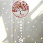 Kalanka - pendentif arbre de vie en cristal suncatcher pour voiture, r�troviseur suspendu, lustre, prisme ...