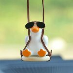 Kalanka - pendentif canard oscillant pour voiture, ornement r�troviseur, d�coration et cadeau d'anniversaire ...