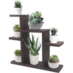 Kalanka - petit support de table  7 niveaux pour plantes succulentes, tagre en bois, organiseur de ...