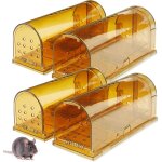 Kalanka - piege a souris 4 pice, rutilisable vivante attrape souris, tapette souris et relcher sans ...