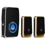 Kalanka - ¿pas de pile n�cessaire� sonnette de porte sans fil etanche avec 1 r�cepteur et 2 presses ...