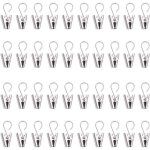 Kalanka - pince rideau clips en acier inoxydable crochets en m�tal pour rideau suspendu, guirlande de ...