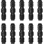 Kalanka - poeland lot de 10 raccords de tuyau d'arrosage en plastique barbelé noir de 13 mm, raccords ... Kalanka - poeland lot de 10 raccords de tuyau d'arrosage en plastique barbelé noir de 13 mm, raccords ...