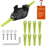 Kalanka - rac155 tête double de lames dentelées, et 10 lames, compatible avec les ryobi coupe bordure ... Kalanka - rac155 tête double de lames dentelées, et 10 lames, compatible avec les ryobi coupe bordure ...