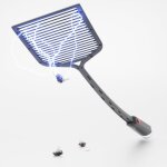 Kalanka - raquette electrique insectes avec piles incluses - contre moustiques, moucherons, mouches & ...