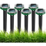 Kalanka - répulsif taupe solaire a ultrason, 6 pièces répulsif solaire anti taupes, ip65 etanche répulsif ... Kalanka - répulsif taupe solaire a ultrason, 6 pièces répulsif solaire anti taupes, ip65 etanche répulsif ...