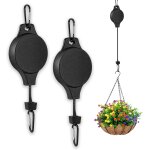 Kalanka - rétractable poulie pour plante, 2 pièces poulies de plantes crochet pour pots de fleurs suspension ... Kalanka - rétractable poulie pour plante, 2 pièces poulies de plantes crochet pour pots de fleurs suspension ...