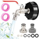 Kalanka - robinet cuve 1000l, 1 / 2 adaptateur de réservoir en alliage d'aluminium, ibc raccord robinet, ... Kalanka - robinet cuve 1000l, 1 / 2 adaptateur de réservoir en alliage d'aluminium, ibc raccord robinet, ...