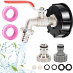 Kalanka - robinet cuve 1000l, 3 / 4 adaptateur de réservoir en alliage d'aluminium, ibc raccord robinet, ... Kalanka - robinet cuve 1000l, 3 / 4 adaptateur de réservoir en alliage d'aluminium, ibc raccord robinet, ...