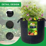 Kalanka - sac de plantation 26. 49l, non tiss bac gotextile respirant 5pcs, sac de culture pomme de ...