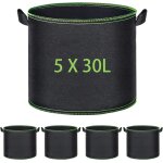 Kalanka - sac de plantation, 5 x 30l sacs à plantes pot geotextile, sac plantation réutilisable pour ... Kalanka - sac de plantation, 5 x 30l sacs à plantes pot geotextile, sac plantation réutilisable pour ...