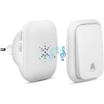 Kalanka - sonnette sans fil, sonnette auto alimente sans batterie requise carillon de porte sans fil, ...