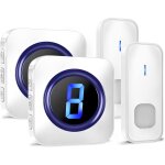 Kalanka - sonnette sans fil, etanche carillon electronique port�e 400m carillon de porte ext�rieur etanche ...