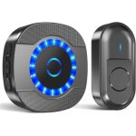Kalanka - sonnette sans fil exterieur etanche, 300m sonnette longue port�e avec r�cepteurs enfichables, ...