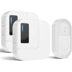 Kalanka - sonnette sans fil, exterieur etanche kit de carillon electronique 300 m�tres sonnette de porte ...