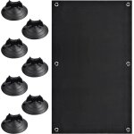 Kalanka - store occultant sans per�age, 48x93 cm, noir, rideau occultant fen�tre portable avec 7 ventouses, ...