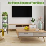 Kalanka - support plantes interieur metal, porte plante exterieur balcon, 3 niveaux tabouret plante noir, ...