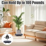 Kalanka - support de plantes rond avec roulettes dissimulées pour pot de fleurs, support roulant plante ... Kalanka - support de plantes rond avec roulettes dissimulées pour pot de fleurs, support roulant plante ...