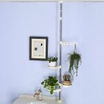 Kalanka - support à plantes téléscopique en métal à 4 niveaux etagere pour pot de fleurs interieur, réglable ... Kalanka - support à plantes téléscopique en métal à 4 niveaux etagere pour pot de fleurs interieur, réglable ...
