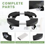 Kalanka - support roulette porte plante a roulettes 38 - 50cm réglable pour pot de fleur, plante, pied ... Kalanka - support roulette porte plante a roulettes 38 - 50cm réglable pour pot de fleur, plante, pied ...