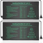 Kalanka - tapis chauffant pour semis 10 x 20. 75 in 2 pack, tapis chauffant impermable pour semis, tapis ...