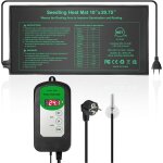 Kalanka - tapis chauffant pour semis avec thermostat, 10 x 20. 75 in tapis chauffant pour semis, plantes ...