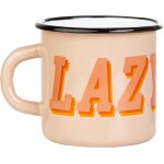Kalanka - tasse en email - design rtro lazy days - 300 ml - equipement d'extrieur - incassable et lgre ...