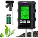 Kalanka - testeur de ph du sol 6 en 1, testeur pour humidit / fertilit / ph / temprature / lumire ...