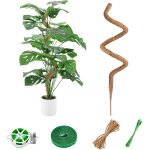 Kalanka - tuteur coco support pour plant grimpante, 125cm tuteur plante pliable pour plante monstera ...