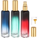 Kalanka - vaporisateur parfum rechargeable, 3 pices 15ml flacon spray vide en verre, bouteille spray ...