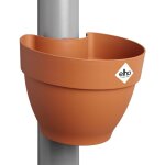 Kalanka - vibia campana pot gouttire 40 - pot de fleurs pour extrieur - Ø 21. 6 x h 16. 3 cm - marron ...