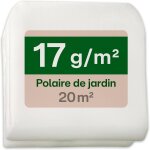 Kalanka - voile d'hivernage pour plantes 17g / m - 20m (2x10m) - voile respirant pour platebandes - protection ...