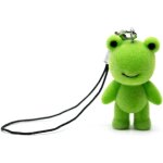 Kalcx - grenouille aspect velours tlphone pendentif tlphone mobile ornements grenouilles crapaud ...