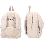Kalsc - sac a dos en moumoute lapin pour fille blancenfant - ecole - maternelle - garderie - cartable ...