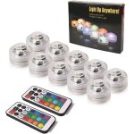 Kalsw - 10pcs bougie led lampe submersible etanche lampe sous - marines etanche avec une t�l�commande ...