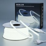 Kalsw - 220v ruban led cob exterieur etanche 20m, 6000k blanc froid flexible dcoupable bande led 200w ...