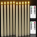 Kalsw - bougie chandelier led decorative, lot de 10 fausses bougies a led flamme vacillante bougie electrique ...