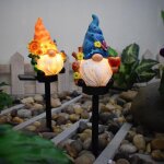 Kaltd - 2 paquets de led solaire aliment nain elfe lumires, atmosphre extrieure lumires de dcoration, ...