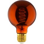 Kaltd - lampe led e27 dimmable, filament vintage spirale, ampoule edison, globe eclairage, 4 watts, 30 ...