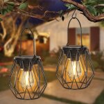 Kaltd - lanterne solaire exterieur en paires - suspension solaire exterieur ip65 impermable - lumire ...