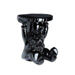 Kartell tabouret table basse gnomes (attila noir - peinture thermoplastique)