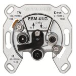 Kathrein esm 41 / g boitier de prise de courant tv (coaxiale) argent