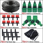 Kesla 5 - 100m tuyau d'arrosage de jardin 4 / 7mm pvc micro tuyau d'irrigation goutte  goutte tube d'irrigati ...