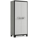 Keter armoire haute titan - noir et gris - 80 x 44 x 182 cm