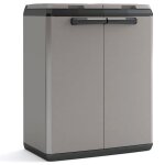 Keter poubelle de recyclage - split basic - gris